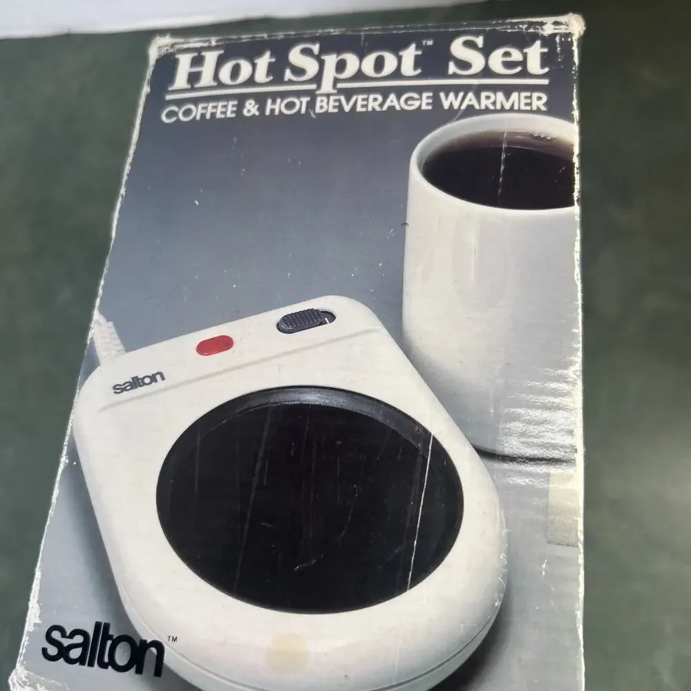 Vintage 1990 Salton Hot Spot MW-1C Coffee Mug Beverage Warmer NOS Tested